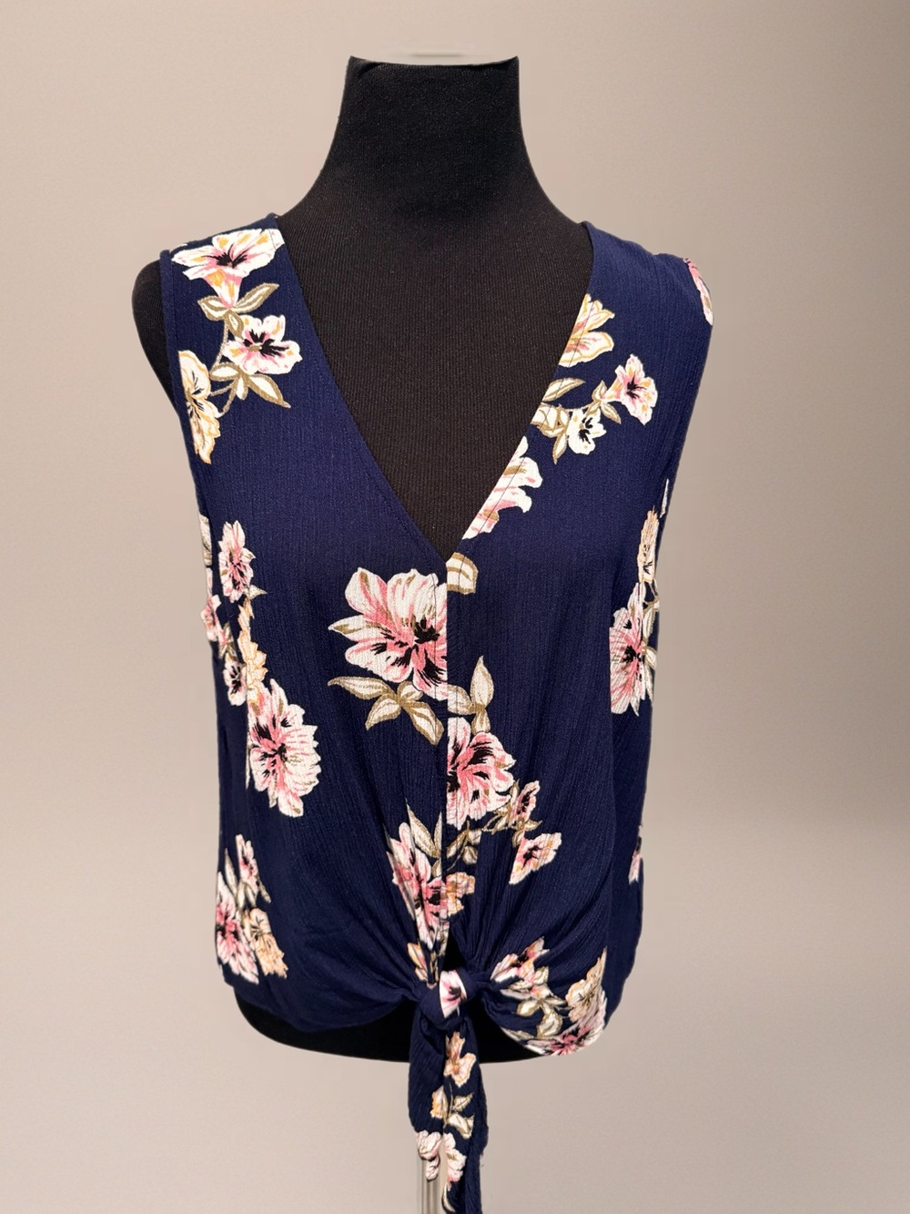 LUQ Rhee Sleeveless Tie Front Top